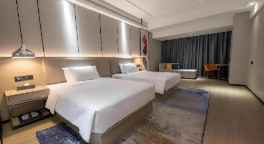 Bed in Borrman Hotel Changsha Meixi Lake West Bus Station Lugu