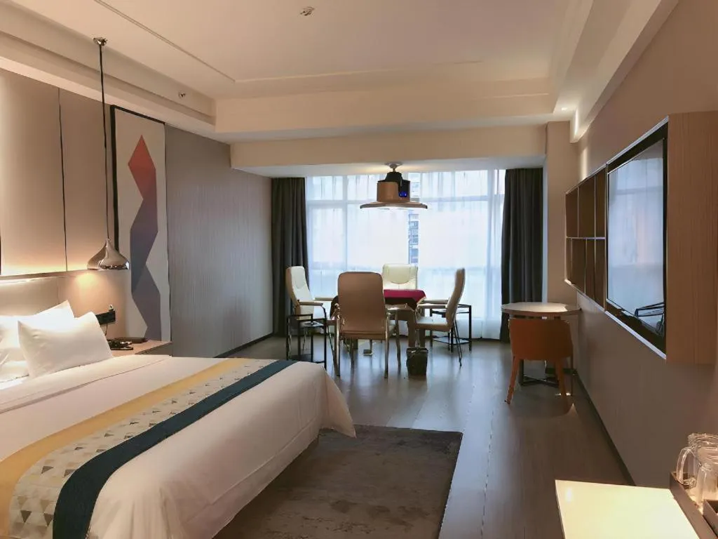 Bed in Borrman Hotel Changsha Meixi Lake West Bus Station Lugu