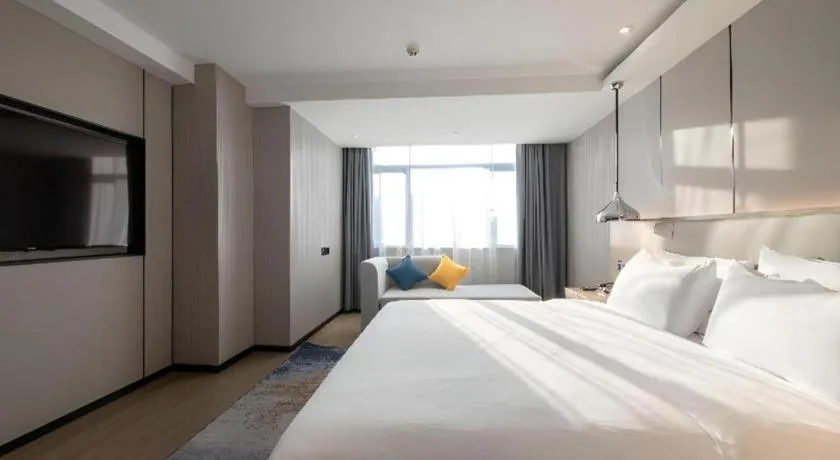 Bed in Borrman Hotel Changsha Meixi Lake West Bus Station Lugu