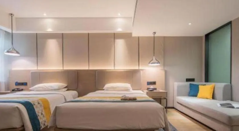 Bed in Borrman Hotel Changsha Meixi Lake West Bus Station Lugu