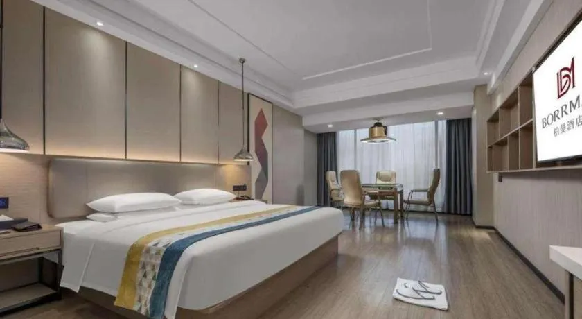 Bed in Borrman Hotel Changsha Meixi Lake West Bus Station Lugu