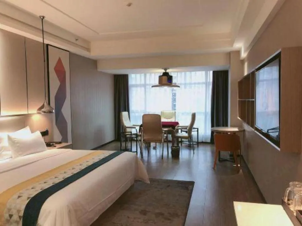 Bed in Borrman Hotel Changsha Meixi Lake West Bus Station Lugu