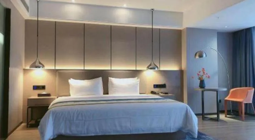 Bed in Borrman Hotel Changsha Meixi Lake West Bus Station Lugu