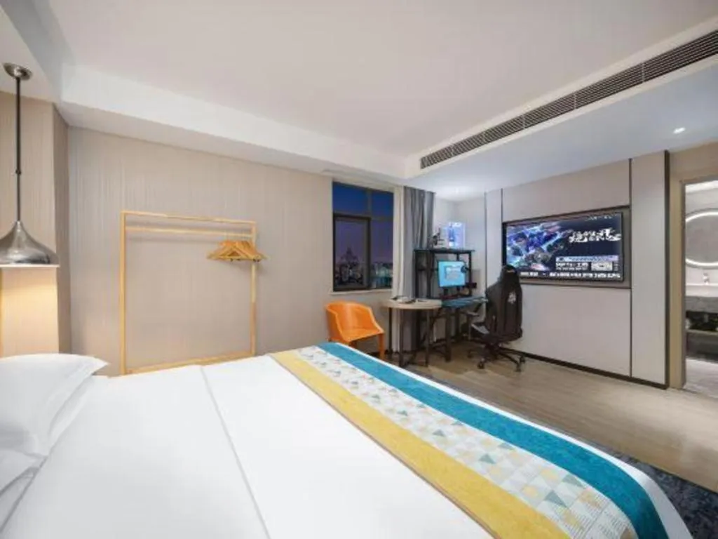 Bed in Borrman Hotel Changsha Meixi Lake West Bus Station Lugu