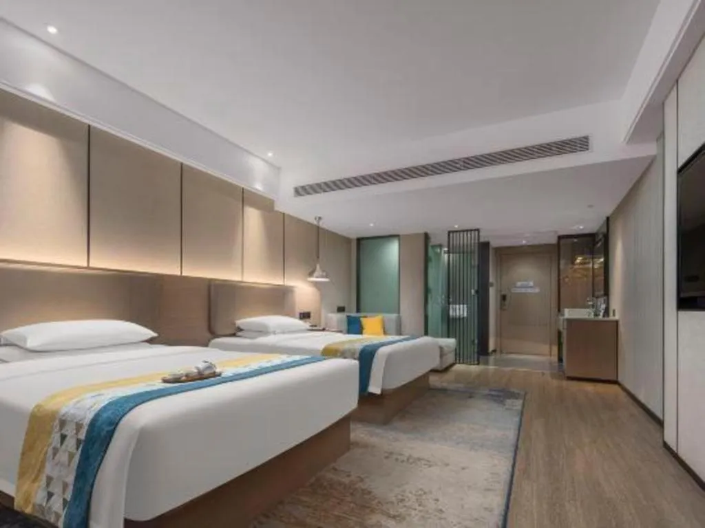 Bed in Borrman Hotel Changsha Meixi Lake West Bus Station Lugu