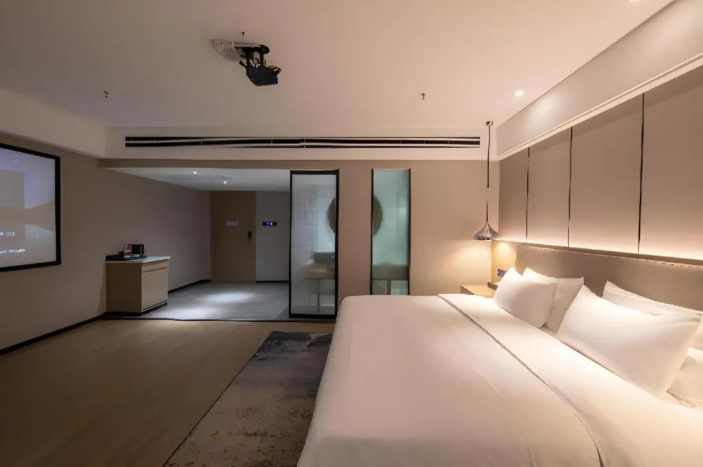 Bed in Borrman Hotel Changsha Meixi Lake West Bus Station Lugu