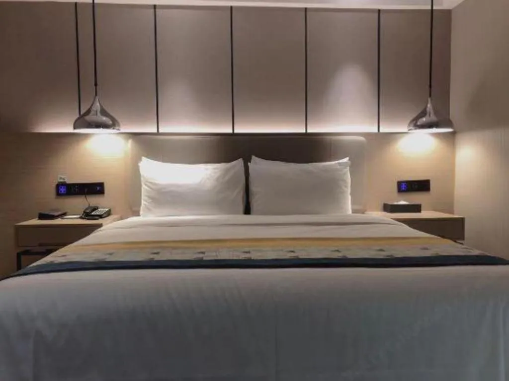 Bed in Borrman Hotel Changsha Meixi Lake West Bus Station Lugu