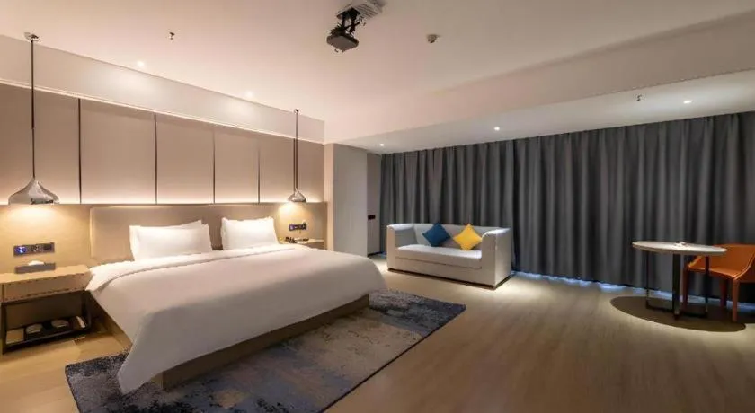 Bed in Borrman Hotel Changsha Meixi Lake West Bus Station Lugu