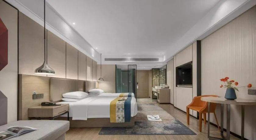 Bed in Borrman Hotel Changsha Meixi Lake West Bus Station Lugu