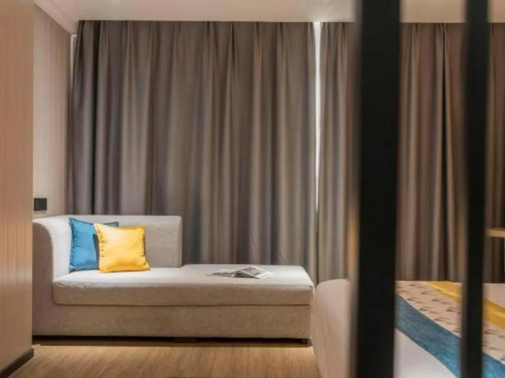 Bed in Borrman Hotel Changsha Meixi Lake West Bus Station Lugu