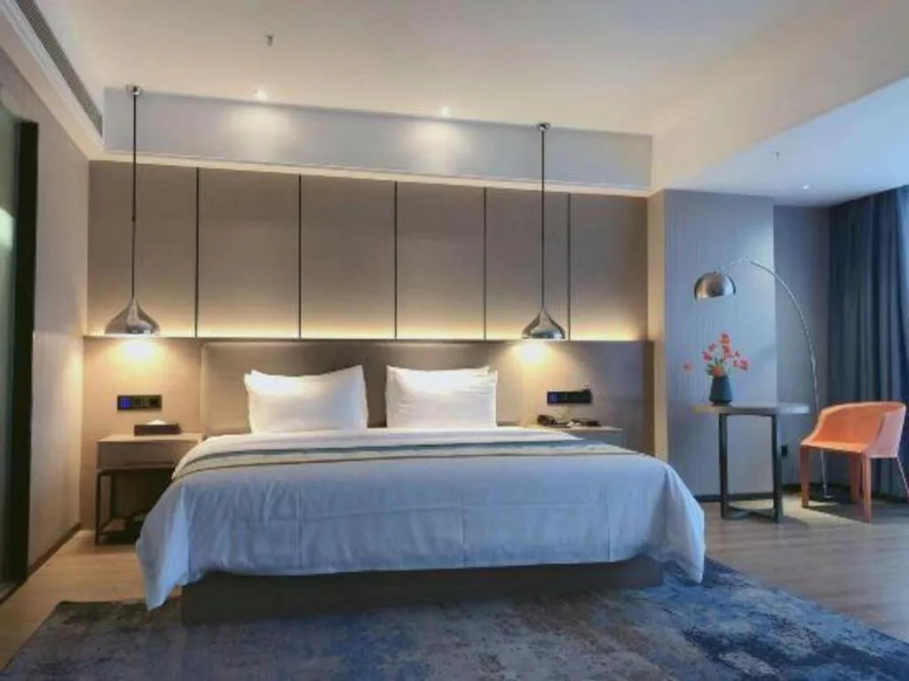 Bed in Borrman Hotel Changsha Meixi Lake West Bus Station Lugu