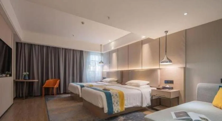 Bed in Borrman Hotel Changsha Meixi Lake West Bus Station Lugu