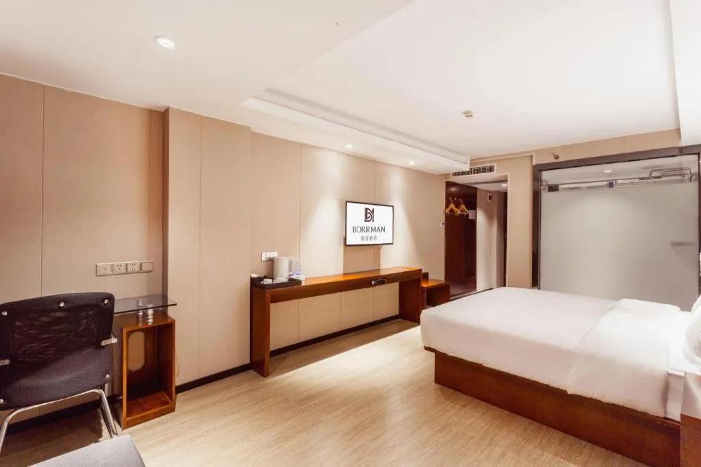 Bed in Borrman Hotel Fangchenggang Cross-sea Bridge