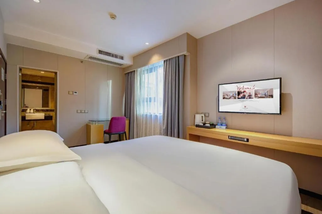 Bed in Borrman Hotel Fangchenggang Cross-sea Bridge