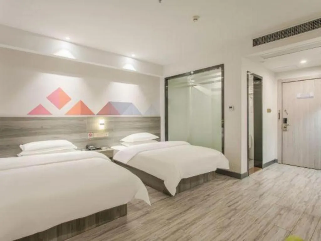 Bed in Borrman Hotel Fangchenggang Qisha