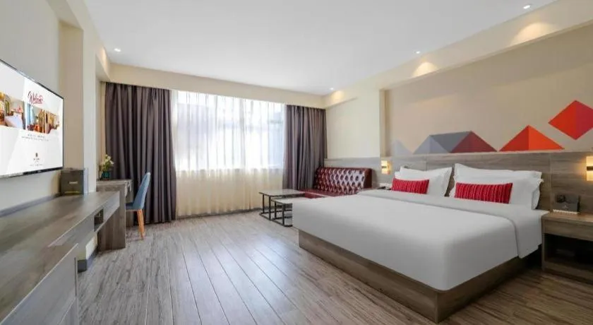 Bed in Borrman Hotel Fangchenggang Qisha