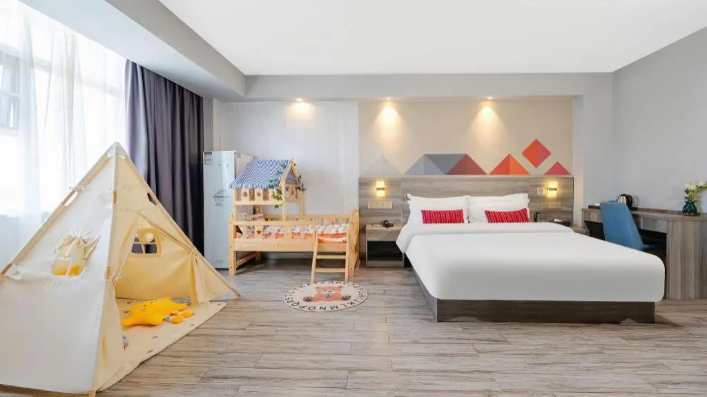 Bed in Borrman Hotel Fangchenggang Qisha