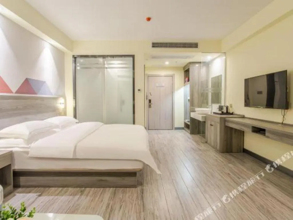 Bed in Borrman Hotel Fangchenggang Qisha