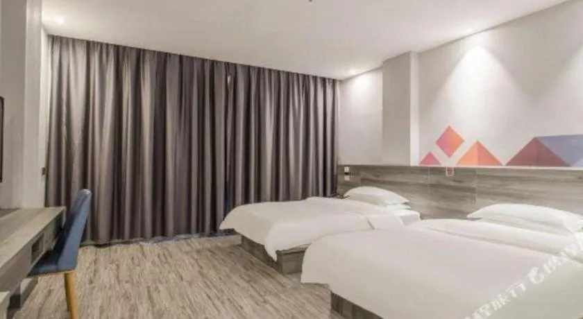 Bed in Borrman Hotel Fangchenggang Qisha