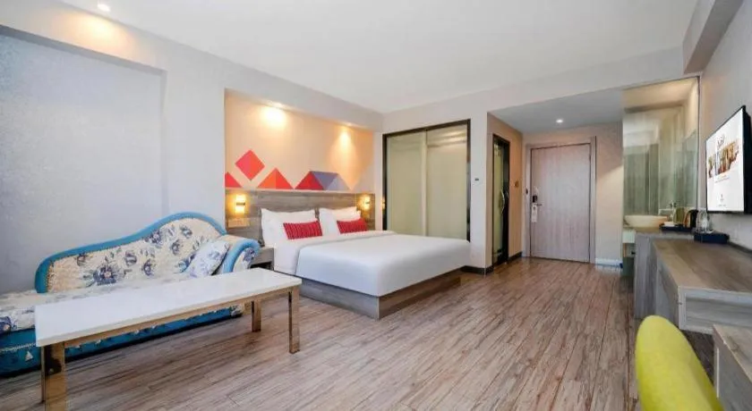 Bed in Borrman Hotel Fangchenggang Qisha