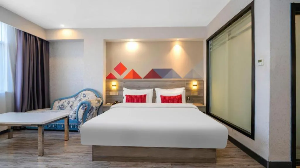 Bed in Borrman Hotel Fangchenggang Qisha