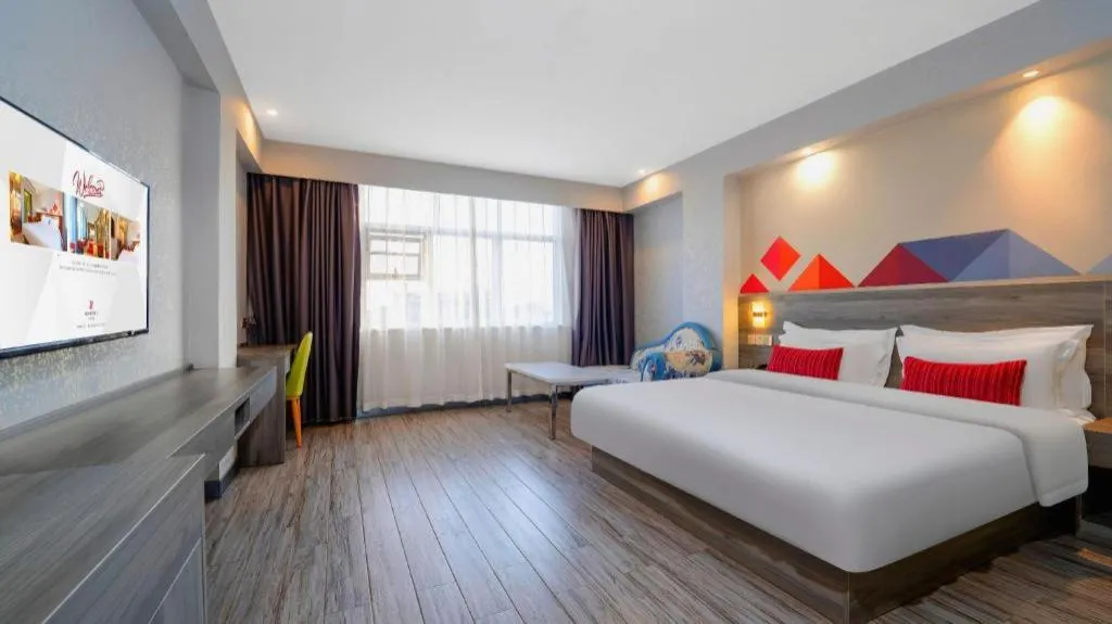 Bed in Borrman Hotel Fangchenggang Qisha