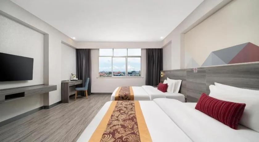 Bed in Borrman Hotel Fangchenggang Qisha