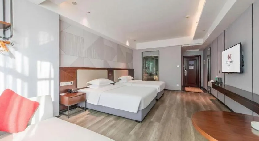 Bed in Borrman Hotel Yunfu Xinxing County Bus Station