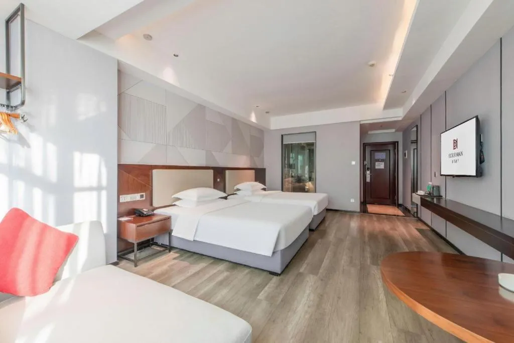 Bed in Borrman Hotel Yunfu Xinxing County Bus Station