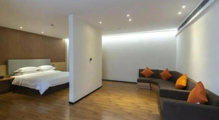 Bed in JTOUR Inn Yulin Bobai County Government Cultural Pedestrian Street