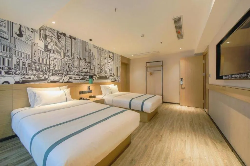 Bed in City Comfort Inn Wuhan Hankou City Plaza Yuhuayuan