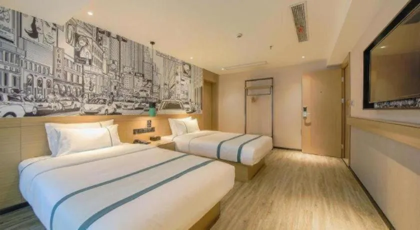 Bed in City Comfort Inn Wuhan Hankou City Plaza Yuhuayuan