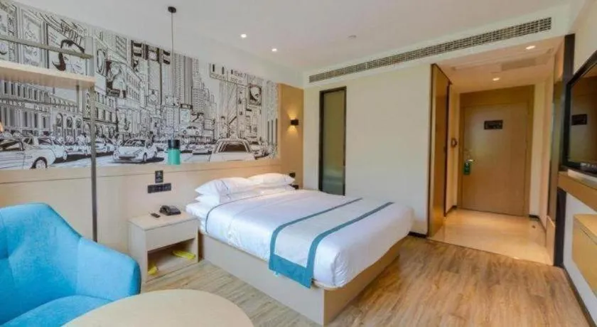 Bed in City Comfort Inn Wuhan Hankou City Plaza Yuhuayuan