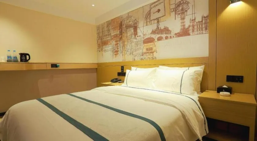 Bed in City Comfort Inn Foshan Shunde Daliang Qinghui Garden Food City