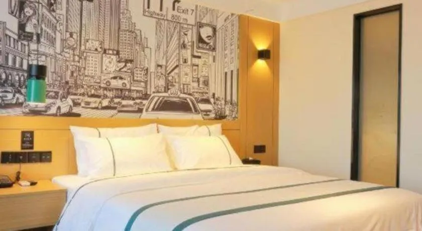 Bed in City Comfort Inn Foshan Shunde Daliang Qinghui Garden Food City