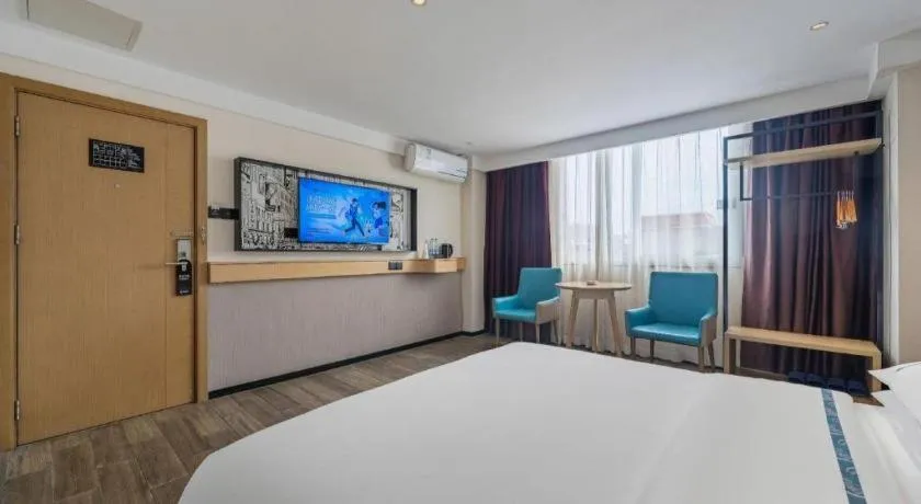 Bed in City Comfort Inn Foshan Shunde Daliang Qinghui Garden Food City