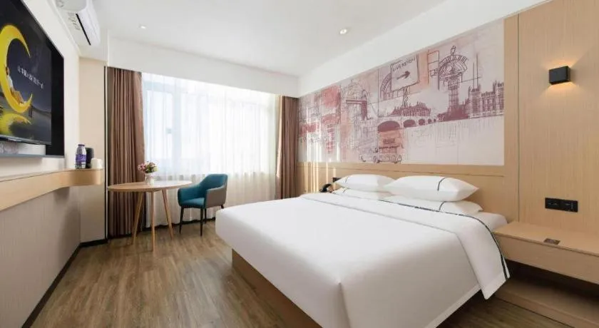 Bed in City Comfort Inn Dalian Changxin Dao Santang Commercial Street