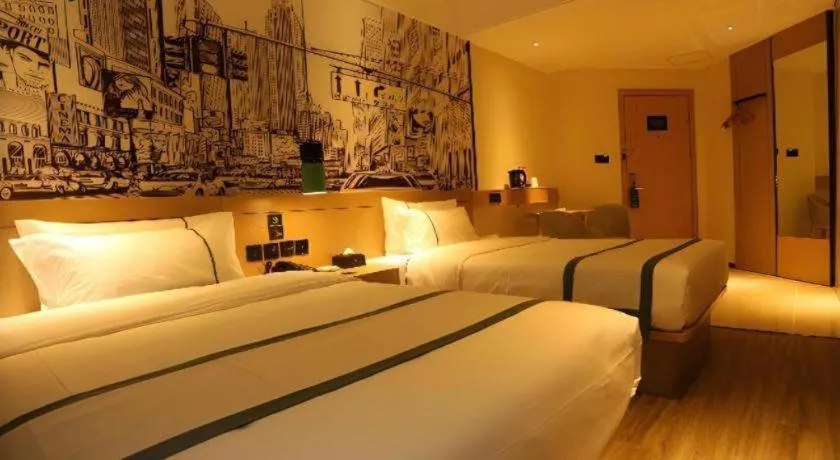 Bed in City Comfort Inn Dalian Changxin Dao Santang Commercial Street