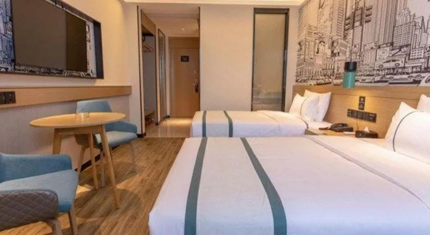 Bed in City Comfort Inn Dalian Changxin Dao Santang Commercial Street