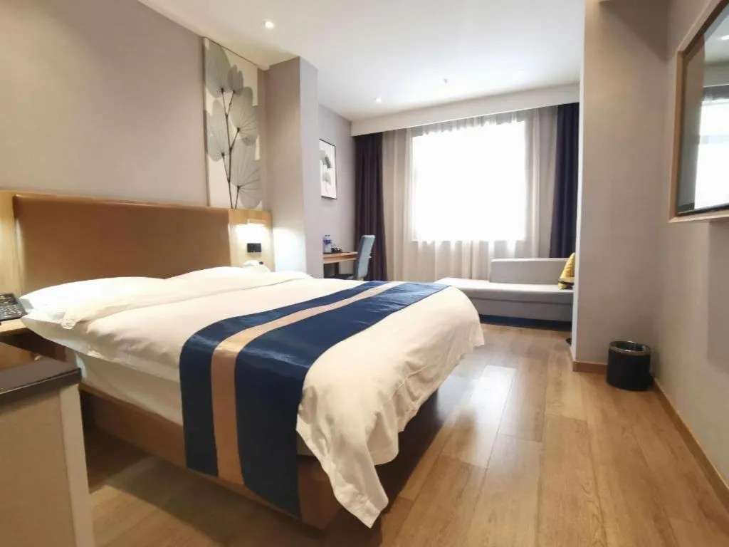 Bed in Green Tree Inn Express Huainan Xiejiaji District Orient Guangji Hospital