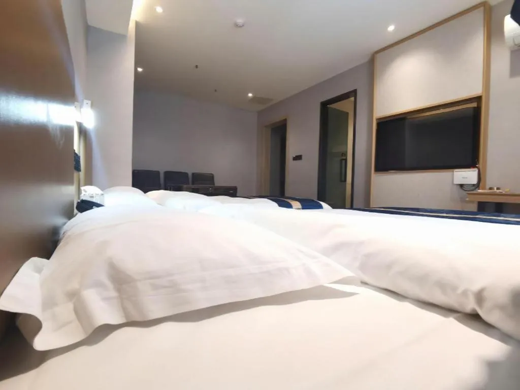 Bed in Green Tree Inn Express Huainan Xiejiaji District Orient Guangji Hospital