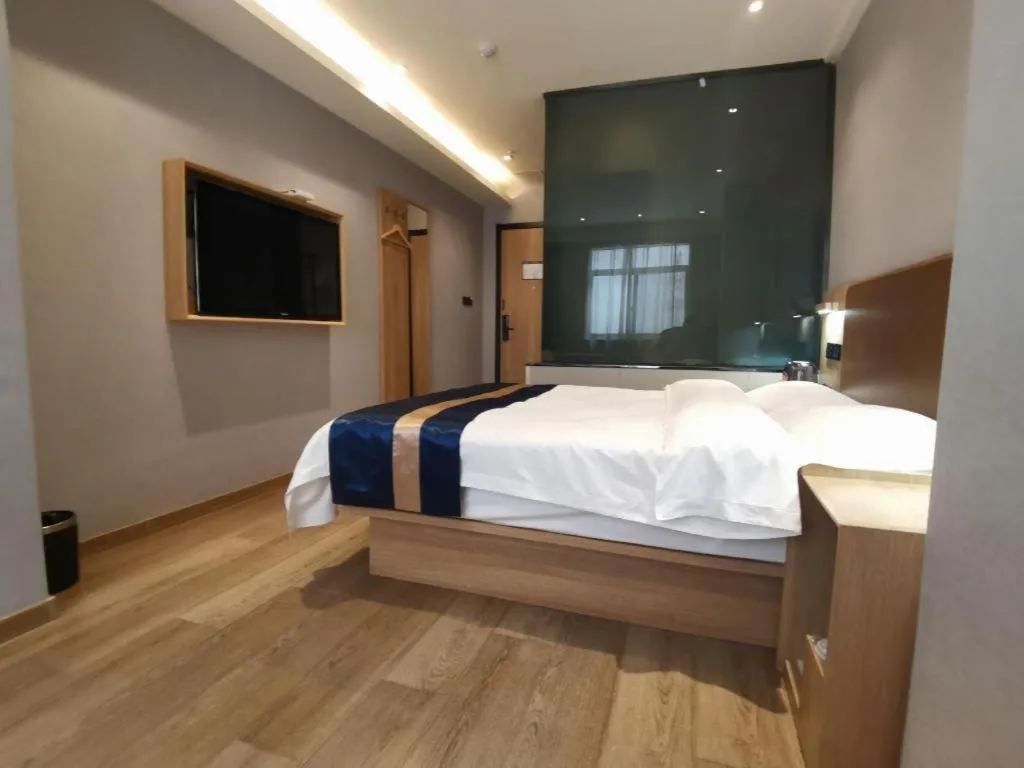 Bed in Green Tree Inn Express Huainan Xiejiaji District Orient Guangji Hospital