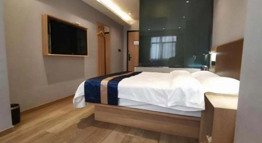 Bed in Green Tree Inn Express Huainan Xiejiaji District Orient Guangji Hospital
