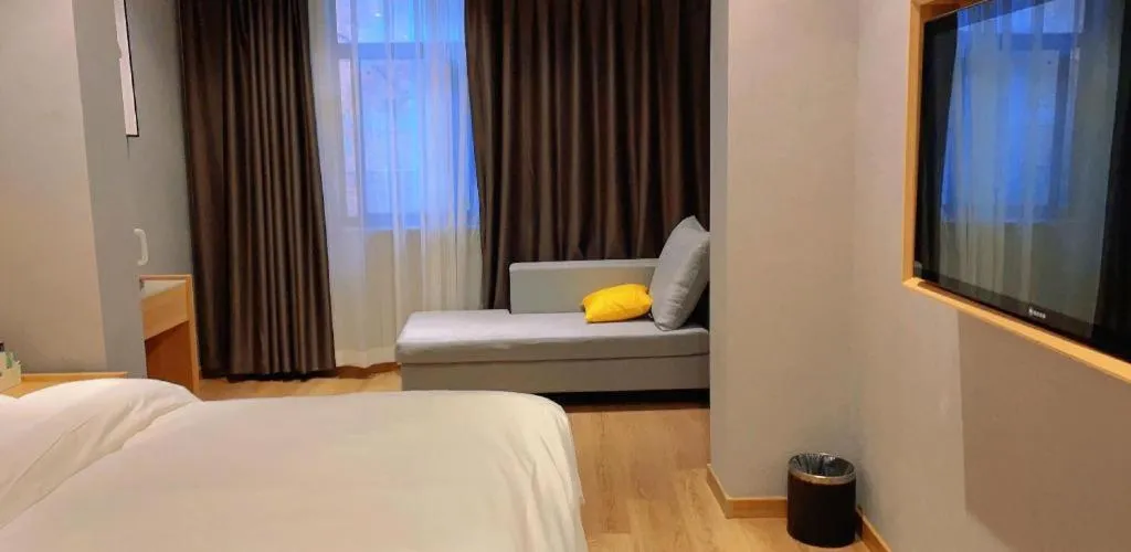 Bed in Green Tree Inn Express Huainan Xiejiaji District Orient Guangji Hospital