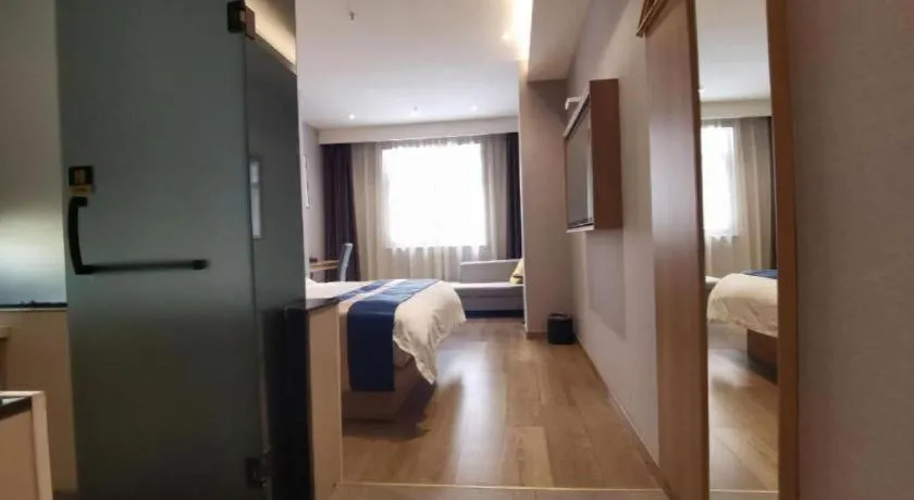 Bed in Green Tree Inn Express Huainan Xiejiaji District Orient Guangji Hospital