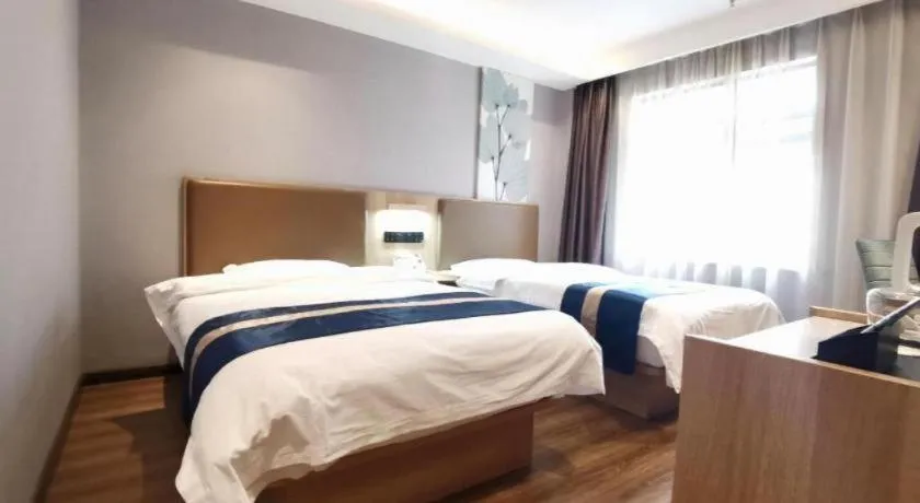 Bed in Green Tree Inn Express Huainan Xiejiaji District Orient Guangji Hospital