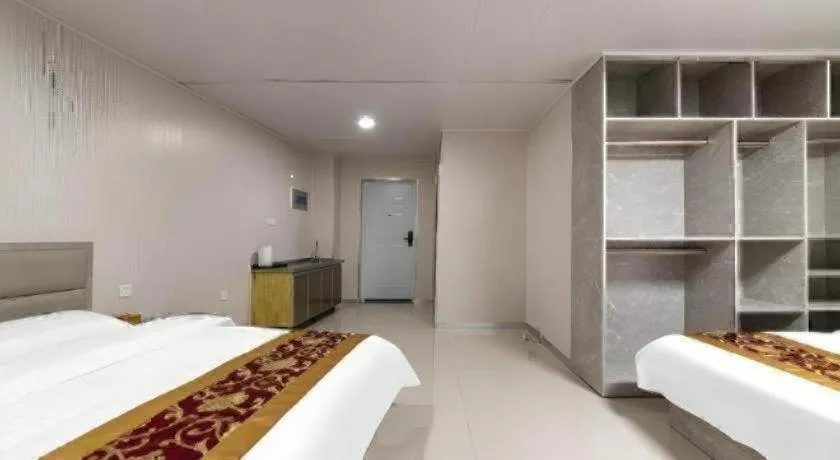 Bed in GreenTree Apartment Jinan Jiyan Road Shandong Cancer Hospital