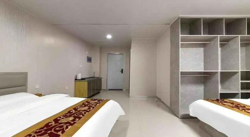 Bed in GreenTree Apartment Jinan Jiyan Road Shandong Cancer Hospital