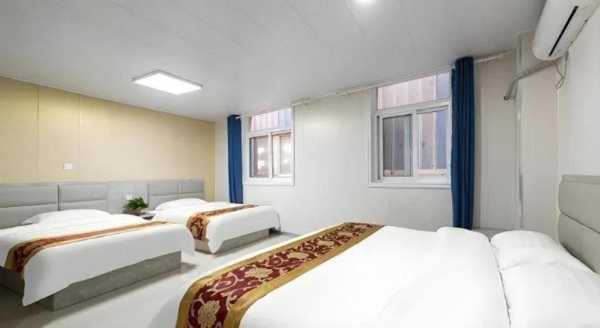 Bed in GreenTree Apartment Jinan Jiyan Road Shandong Cancer Hospital