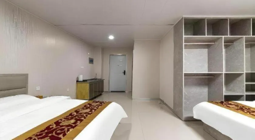 Bed in GreenTree Apartment Jinan Jiyan Road Shandong Cancer Hospital